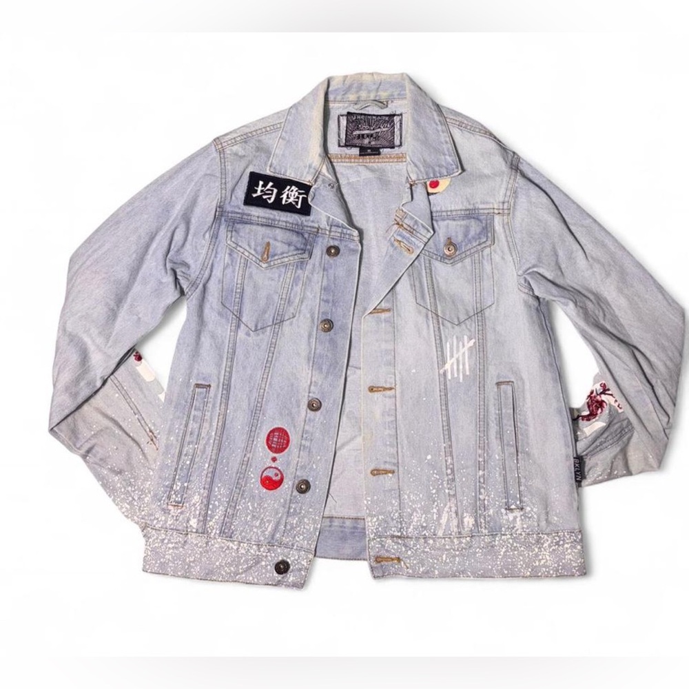 Brooklyn Cloth Light Blue Denim oversized Jacket size Small